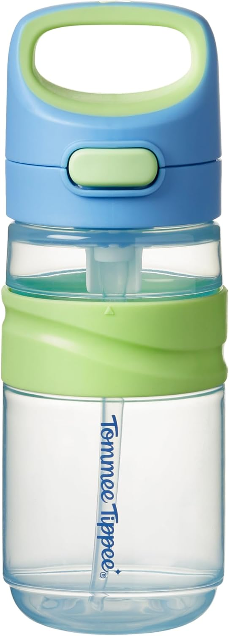 Tommee Tippee On-The-Go Straw Cup, 500Ml, Non-Spill Sporty Toddler Water Bottle for 18 Months+, Push-To-Open Lid Helps Keep Wider Straw Clean, Assorted Colours, 1 Pack image number 6