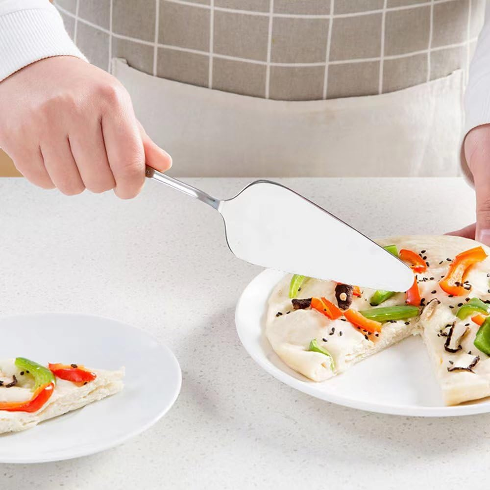 Tiokin Cake Server, Pie Server, Cake Cutter, Pizza Cutter with Serrated Edges, Premium Stainless Steel Pizza Cake Slicer, Cake Server for Brithday Parties, Weddings, Kitchens, Restaurants image number 4