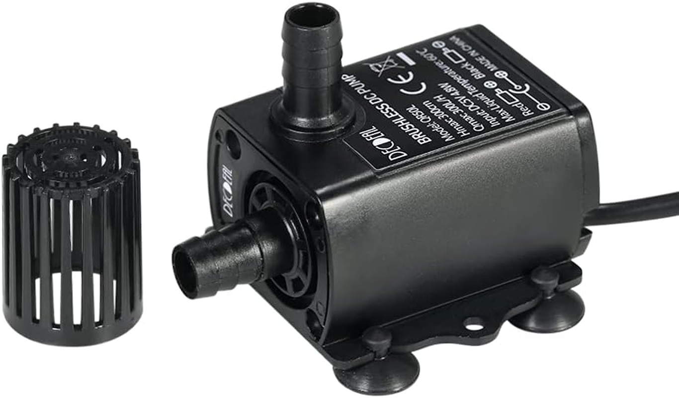 ZIEM Ultra-Quiet Mini USB DC5V 4.8W 300L/H Lift 300Cm Brushless Water Pump Waterproof Submersible Fountain with Flow Adjustment Function image number 5