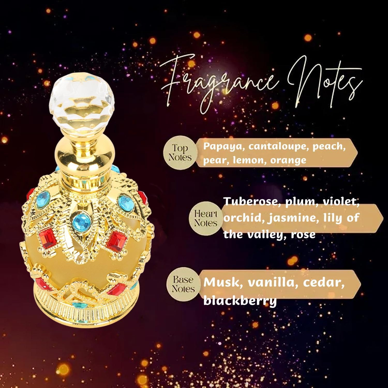 15Ml Arabian Perfumes for Women,Muslim Eau De Parfum Toilette Halal Dubai Retro Addictive Personal Fragrances Concentrated Long Lasting Perfume Essential Oil Floral Perfumes Arabes De Mujer image number 4