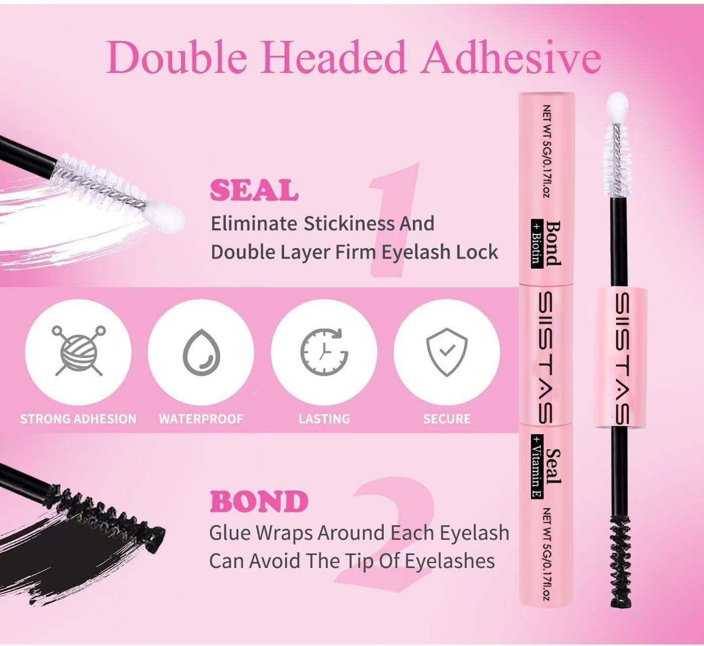 Individual Eyelashes Cluster Lashes Kit 80D+100D+120D Wispy Cluster Lashes D Curl DIY Eyelash Extension 8-16MM Lash Clusters Eyelash Extensions Individual Kit with Bond and Seal Lash Glue(80+100+120D) image number 6