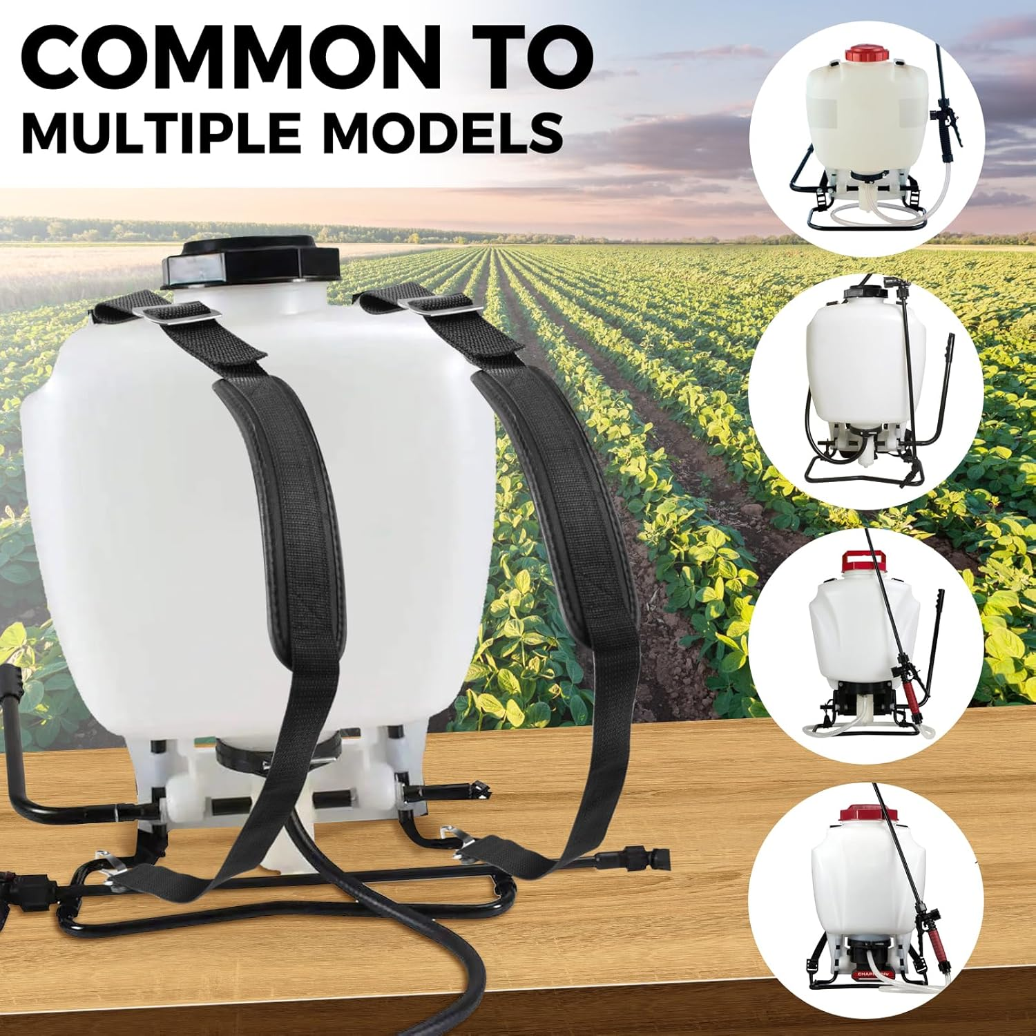 Backpack Sprayer Replacement Straps Padded Shoulder Straps for Sprayer with Alternative Hooks and Accessaries Fit Most Backpack Sprayers Including Chapin 60114, 61800, 63924, 60124 Series and More