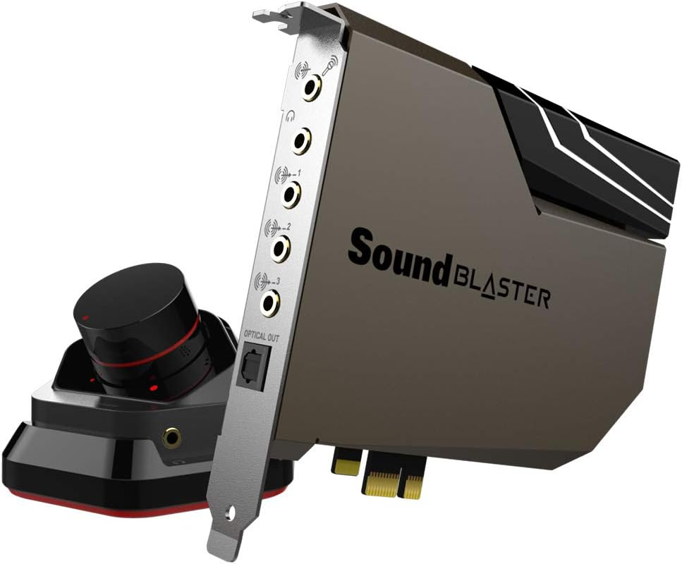 Creative Sound Blaster AE-7 Hi-Res Internal Pcie Sound Card, Quad-Core Processor, 127Db DNR ESS Sabre-Class 9018 DAC, Xamp Discrete Custom Bi-Amp, Discrete 5.1/Virtual 7.1, Dolby, DTS Encoding (Black) image number 1
