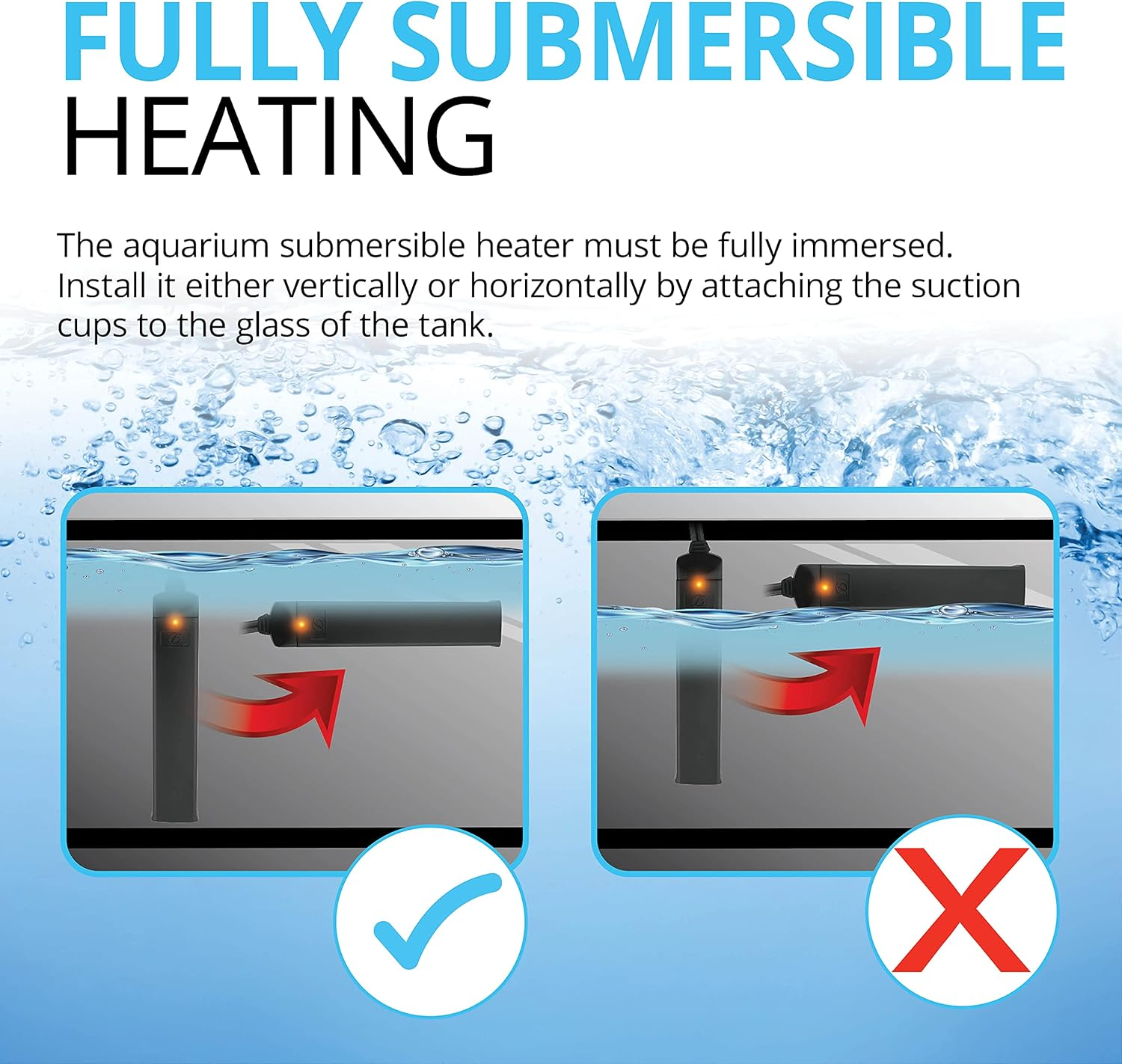 Fluval P50 Submersible Aquarium Heater for up to 15 Gallons, 50 Watts image number 3