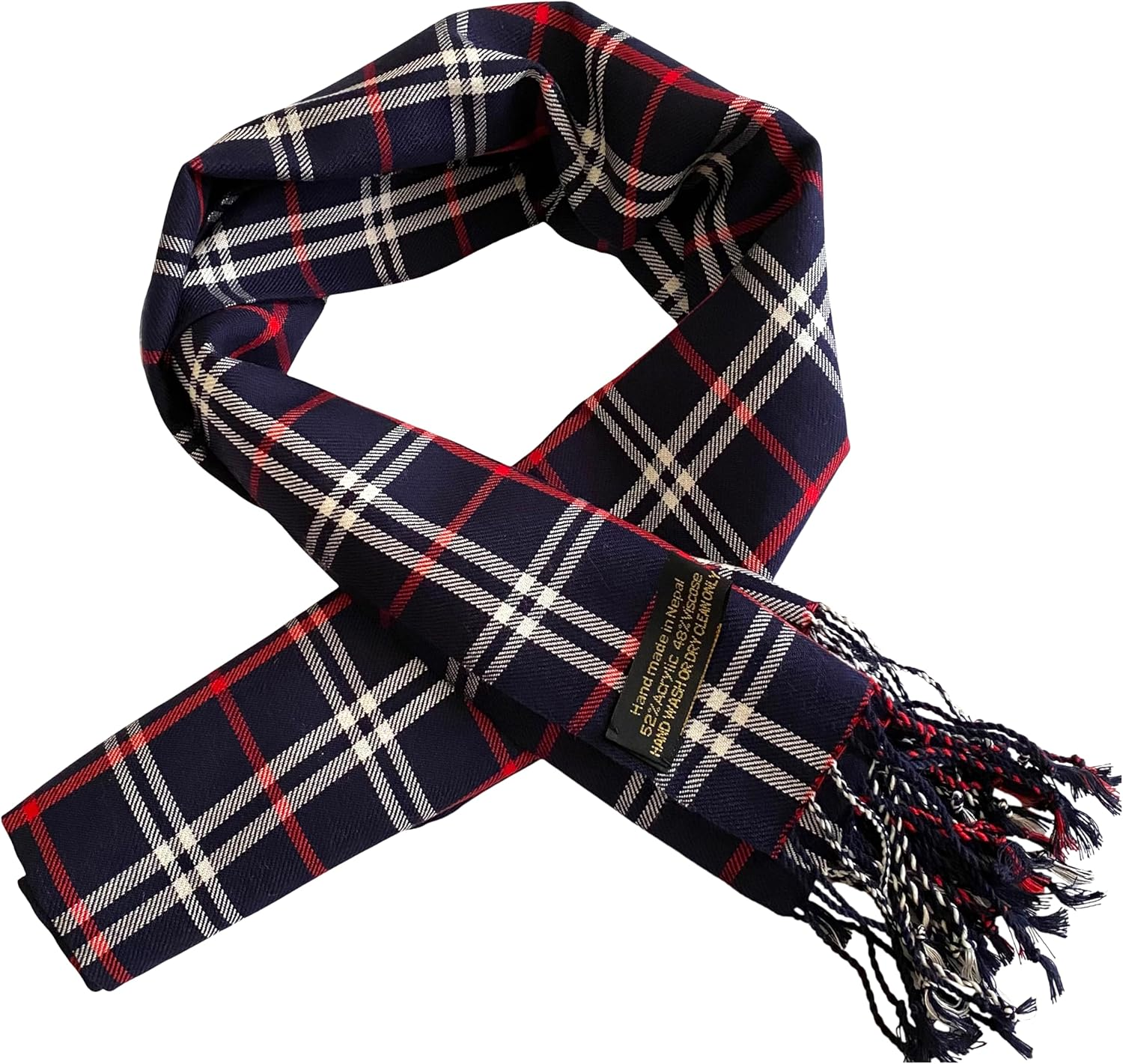 CJ Apparel Men'S Nepalese Tartan Design Fashion Scarf Seconds Scarves Fall/Winter Face Cover NEW image number 6