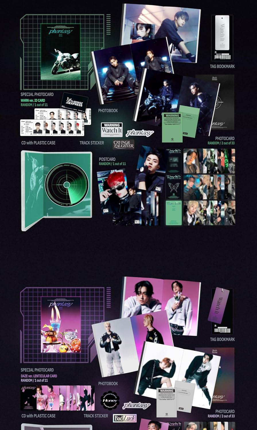 The Boyz Phantasy_Pt.2 Sixth Sense 2Nd Album Standard Random Version Cd+64P Photobook+1P Postcard+2P Photocard+3Ea Track Sticker+1Ea Tag Bookmark+Tracking Sealed TBZ