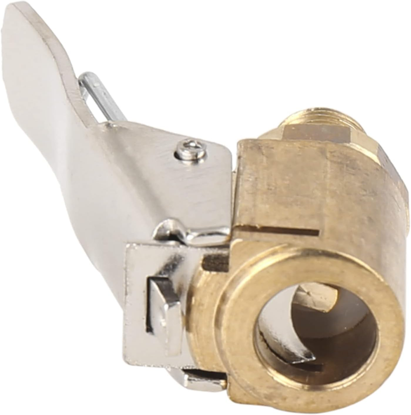 X AUTOHAUX Tire Chuck with Clip Adapter Air Chuck Tire Inflator Compressor Pump Connect Accessories Gold Tone for Vehicle image number 5