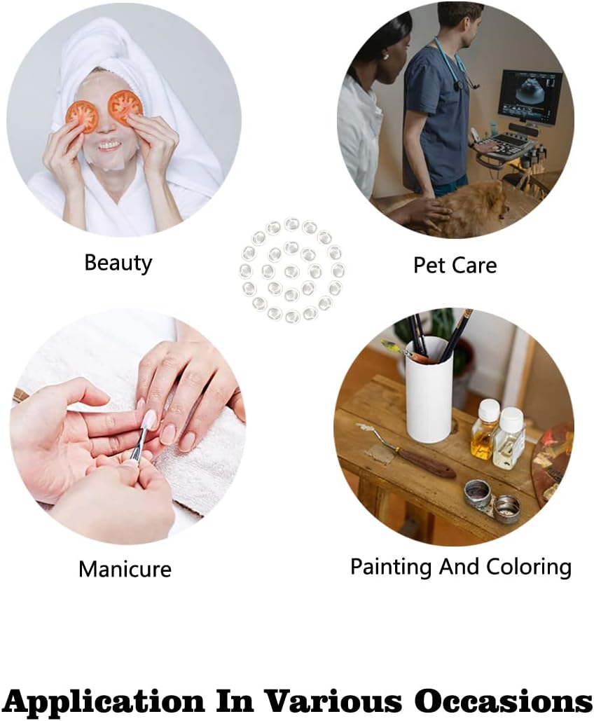 100Pcs Medium Size Disposable Nitrile Finger Cots, Finger Stall Manicure Painting Household Cleaning Office Laboratory Finger Cover Prerotection Sleeves Not Allergic (White) image number 6