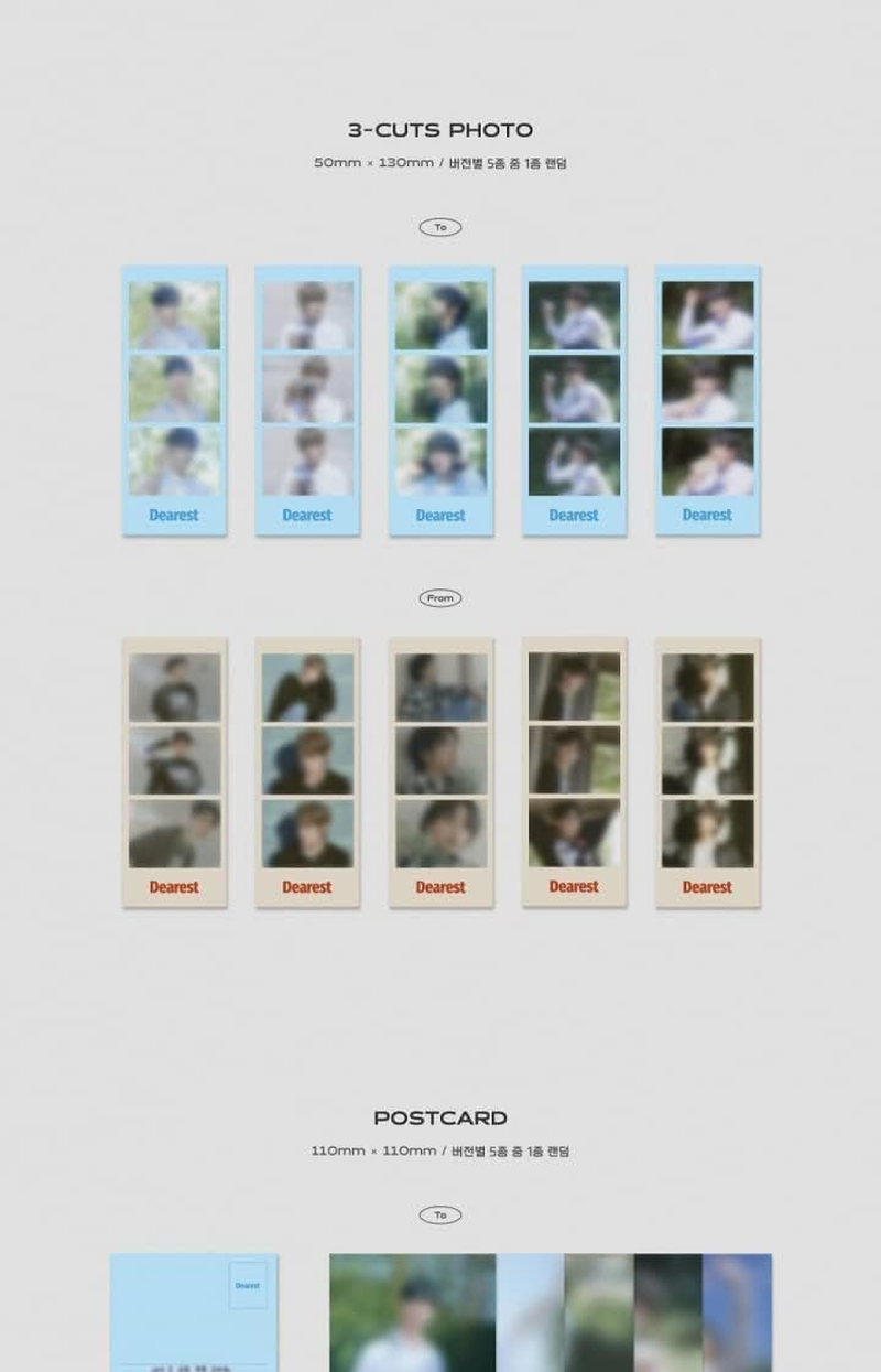 N.Flying Dearest 8Th Mini Album from Version Cd+92P Booklet+1P 3Cuts Photo+1P Postcard+1P Unit Photocard+2P Selfie Photocard+Tracking Sealed image number 1