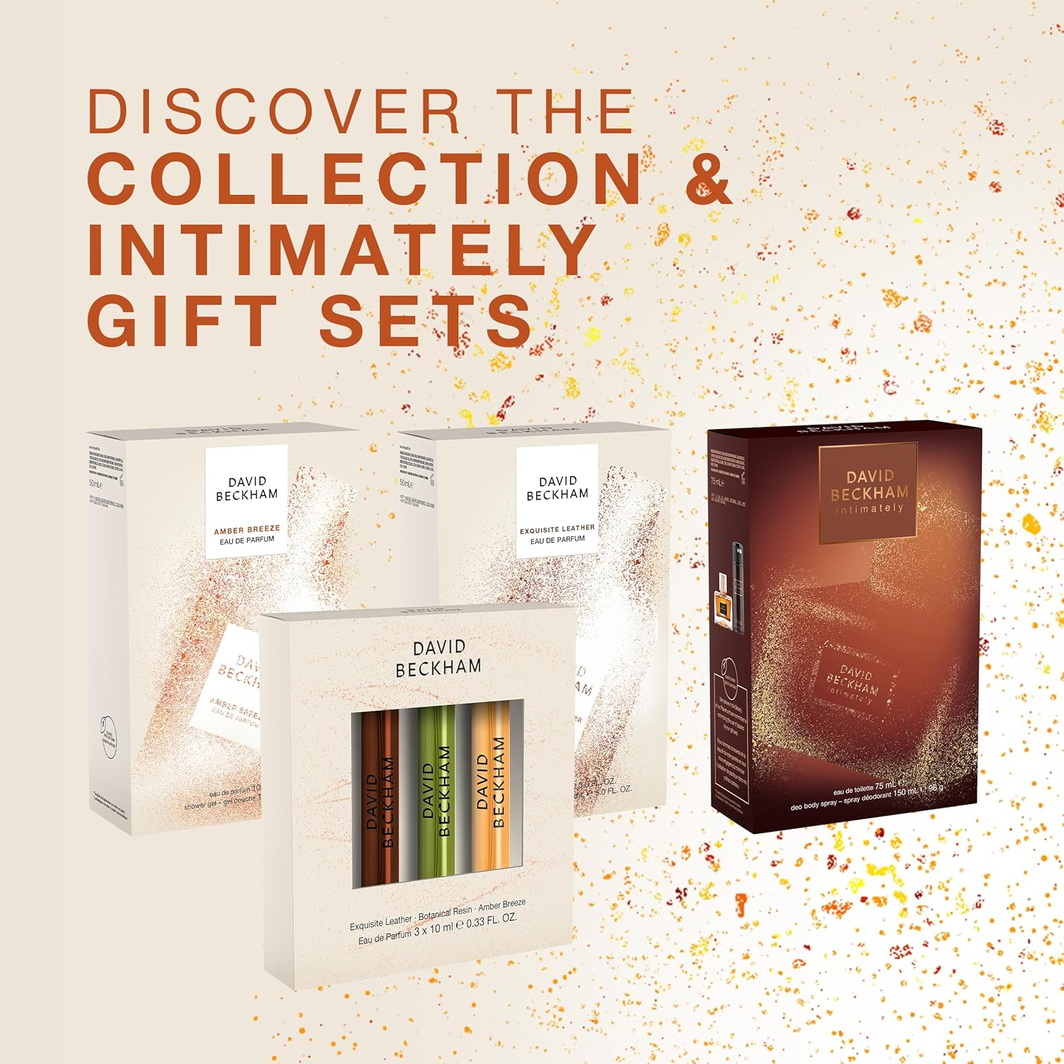 David Beckham Collection Amber Breeze Eau De Parfum & Shower Gel Gift Set for Him, Ambery, Aromatic Scent, 100Ml & 150Ml image number 2