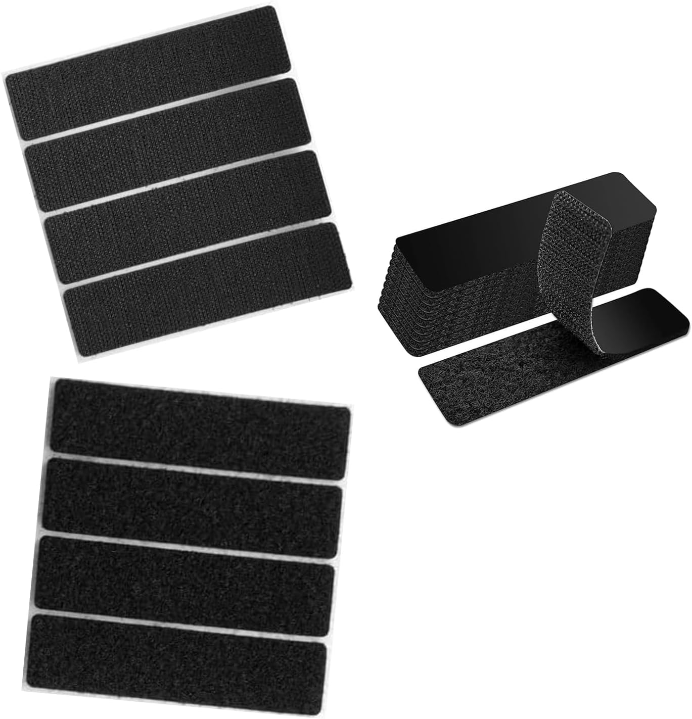 Yharnamite 20 Pairs Industrial Heavy Duty Velcro Tape Dots, Hook and Loop Strips with Adhesive, Double Sided Sticky Strips for Carpets, Sofa Cushions, Hanging Pictures, Office, Home (White, 10*2.5Cm)