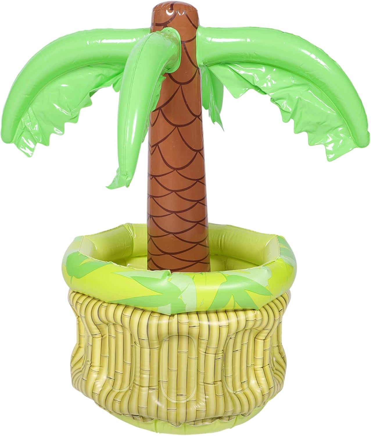 Coconut Palm Shape Ice Bucket Inflatable Beverage Cooler for Summer Pool Decor image number 2