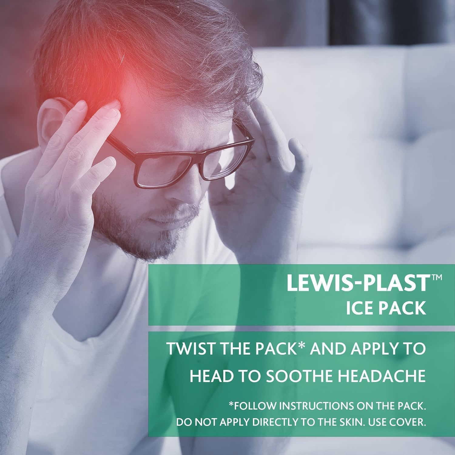 Lewis-Plast Premium Instant Ice Pack - Disposable Cold Therapy Ice Packs, Instant Pain Relief for Back, Neck, Ankle, Sprains, Headaches and Toothache (Pack of 10) image number 4