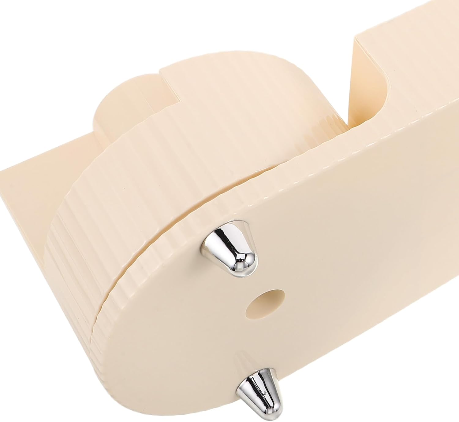 Vaguelly Rotating Desktop Makeup Storage Box 2Pcs in Cream White, Skincare and Cosmetic Organizer with Turntable Carousel for Vanity Countertop and Bathroom Use image number 4