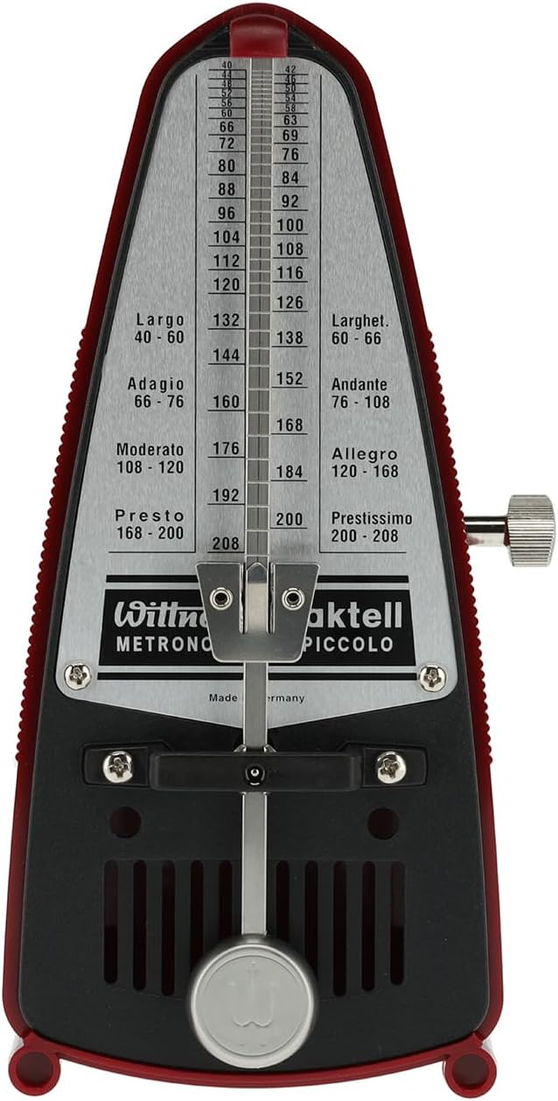 Wittner 834 Taktell Piccolo Metronome, Ruby - Black image number 3