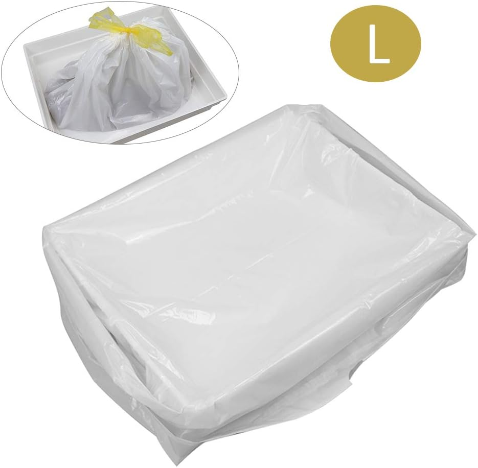 Cat Litter Filter Bag Drawstring Litter Sifting Liners Kit Waste Litter Box Liners Type 2 & L image number 2