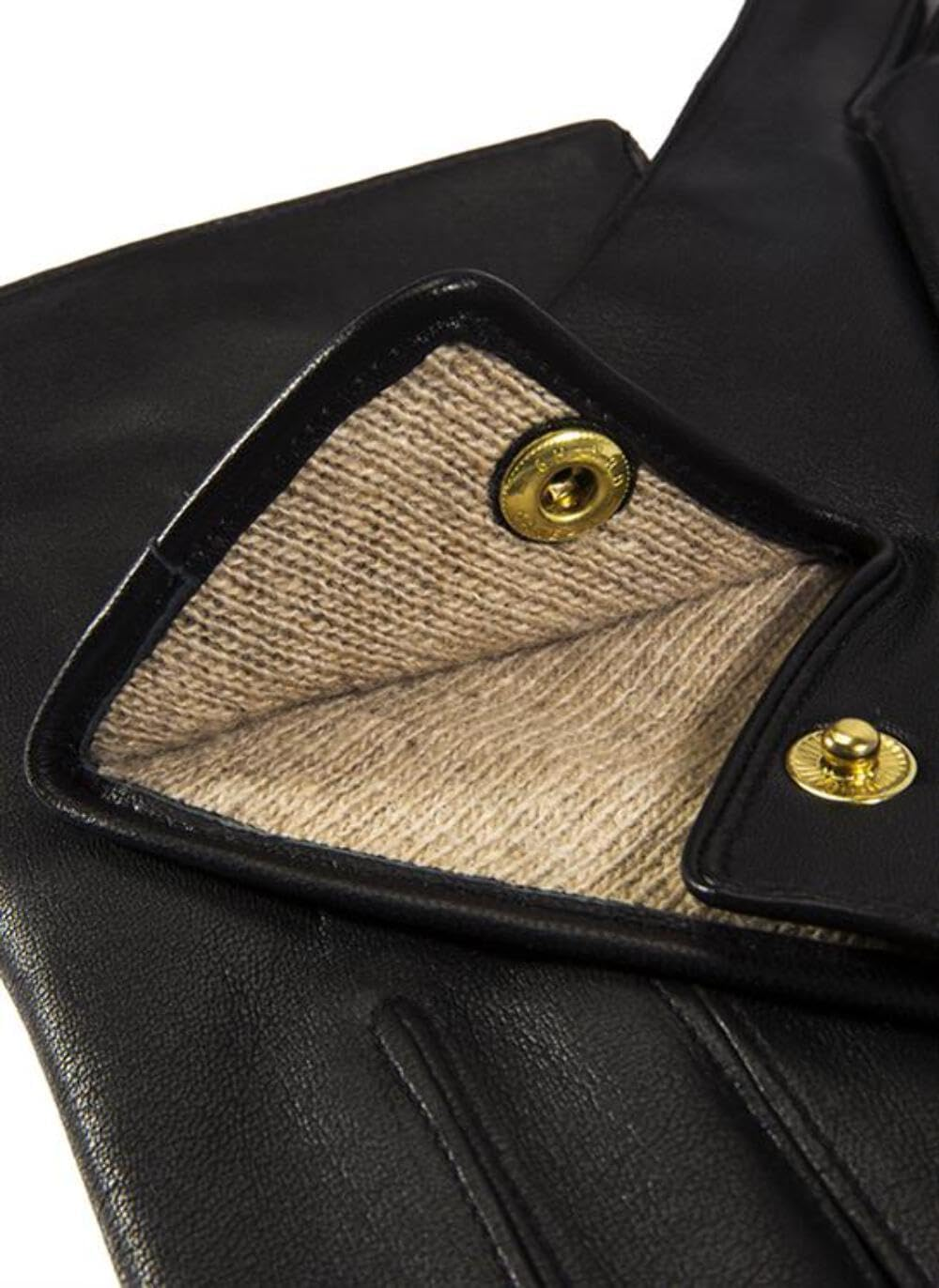 Dents Men'S Classic Leather Gloves with Wool Lining, English Tan, Size 9 image number 3