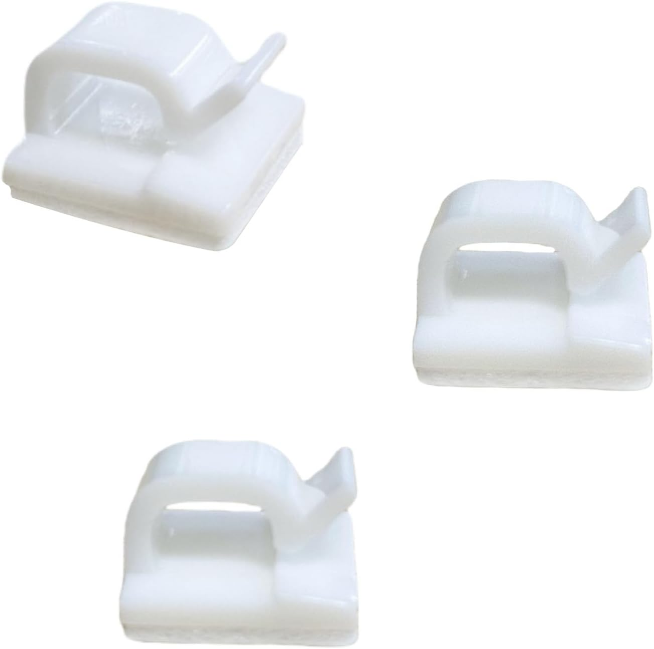 Castaic 50 Pcs Adhesive Cable Clips, Upgraded Durable Cable Wire Management for Car, Office and Home(Black)