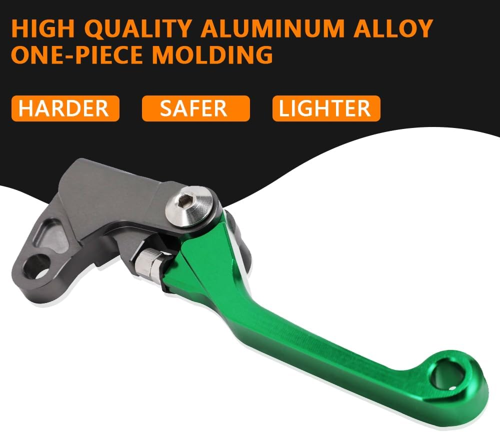JFG RACING Motorcycle Brake Lever Folding Levers CNC for KLX 110 KLX110 KLX110L 2010-2023 Green image number 4