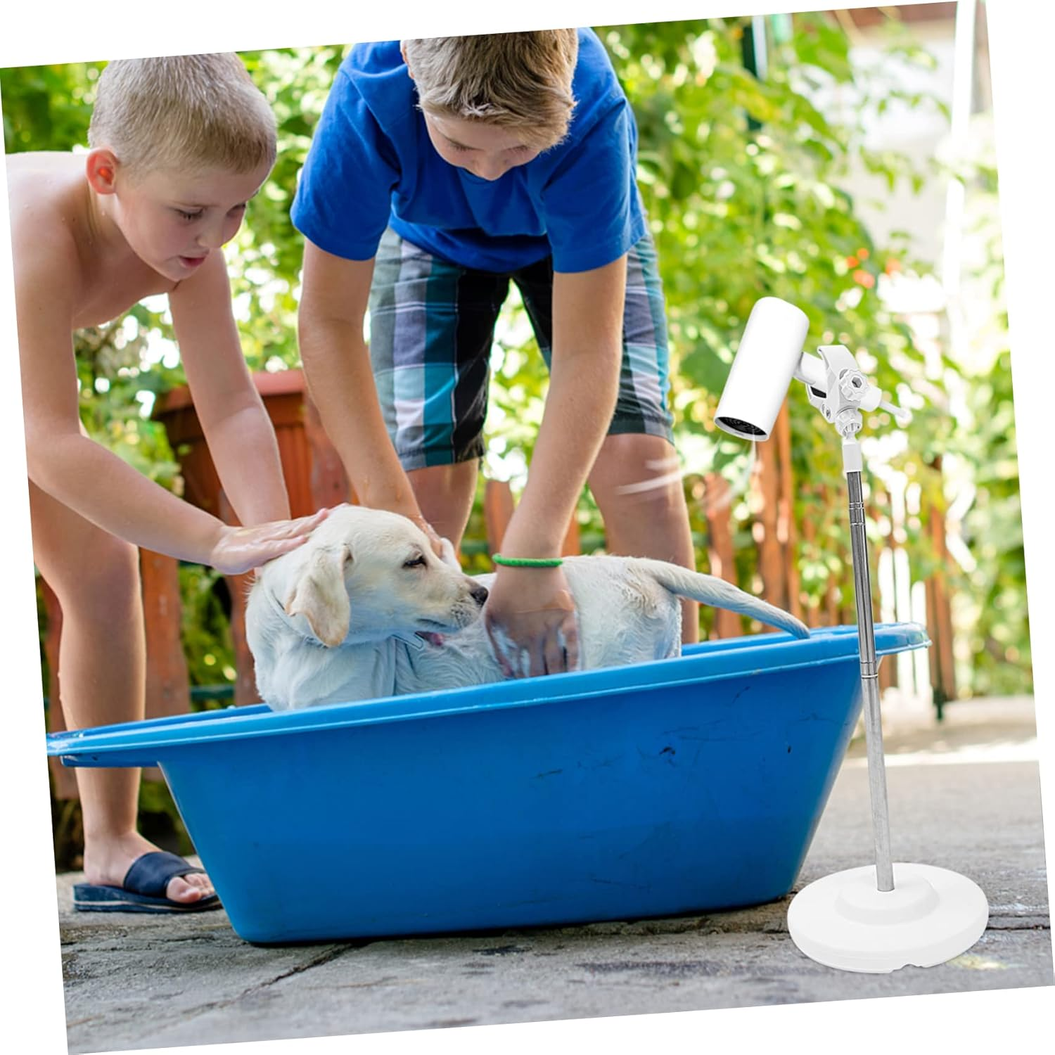 KAILIKETIY Dog Hairdryer Low Noise Holder Hair Dryer Stand Pet Grooming Fixing Stand image number 1