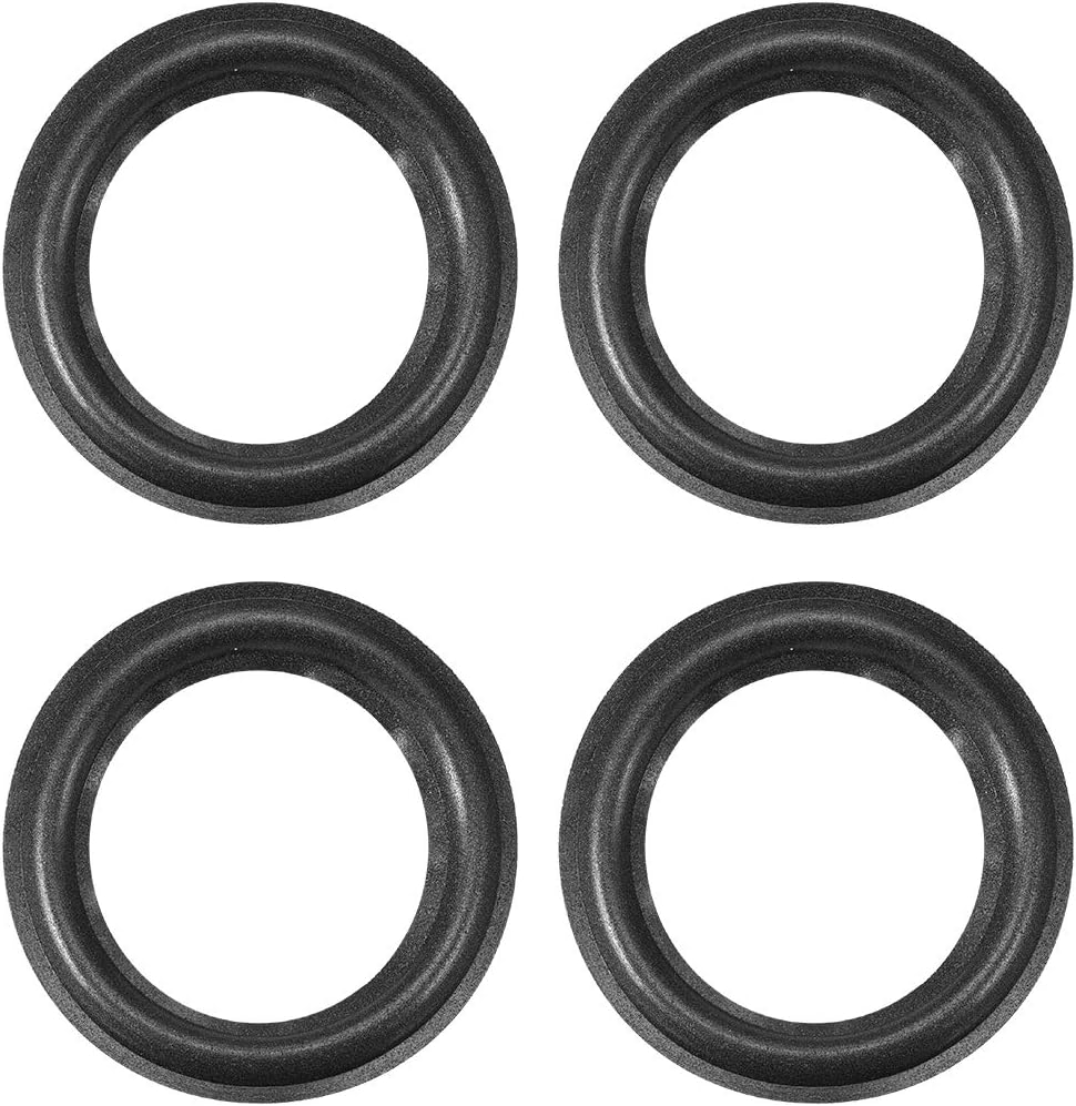 Uxcell 3" 3 Inches Speaker Foam Edge Surround Rings Replacement Parts for Speaker Repair or DIY 4Pcs image number 1
