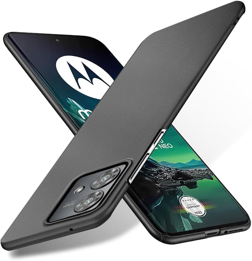 Bastmei Case for Motorola Moto Edge 50 Pro, Ultralight Ultra Thin Scratch-Resistant Non-Slip Camera Protection Matte Texture Hard PC Mobile Phone Case Cover for Motorola Edge50 Pro 6.7 Inch (Blue)