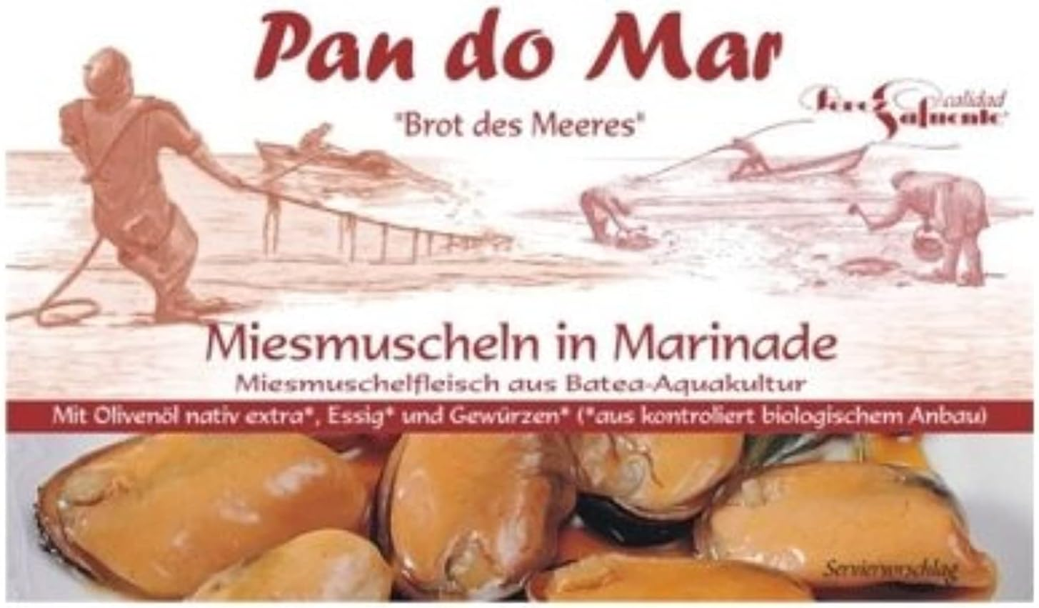 Pan Do Mar Pan Do Mar Organic Mussels in Organic Pickled Sauce, 115 G image number 6