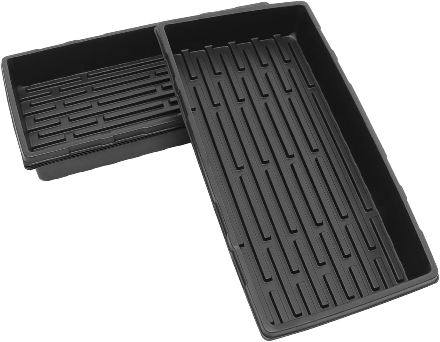 FONDOTIN 5Pcs Thickened Seedling Trays Plant Starter Trays Germination for Indoor Outdoor Gardening image number 3