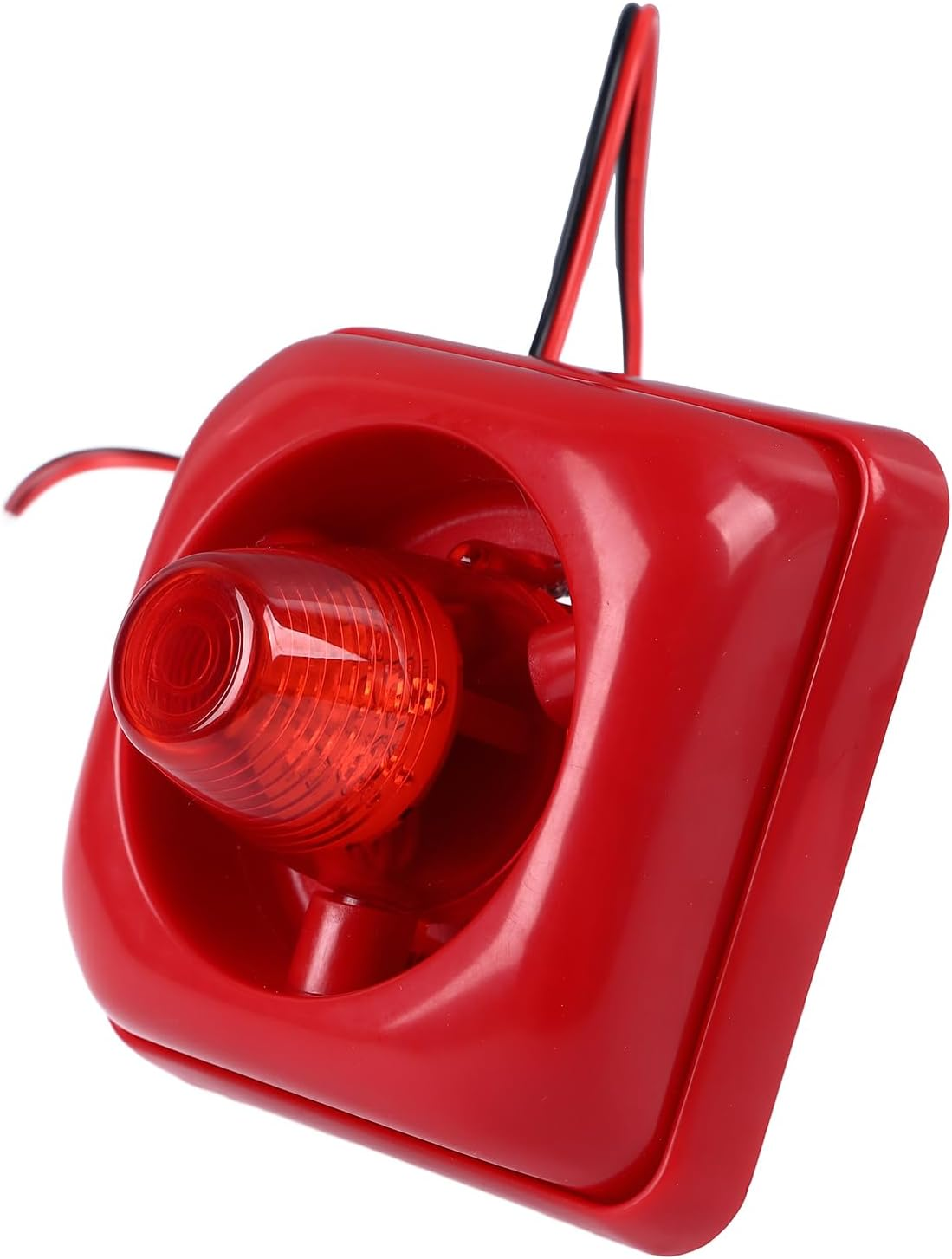 115DB Ultra Fire Sound Light Alarm, Red Flashing Lights Fire Strobe Siren with Enhanced Visibility, Sound Alarm Security System Sensor for Industrial Safety image number 2