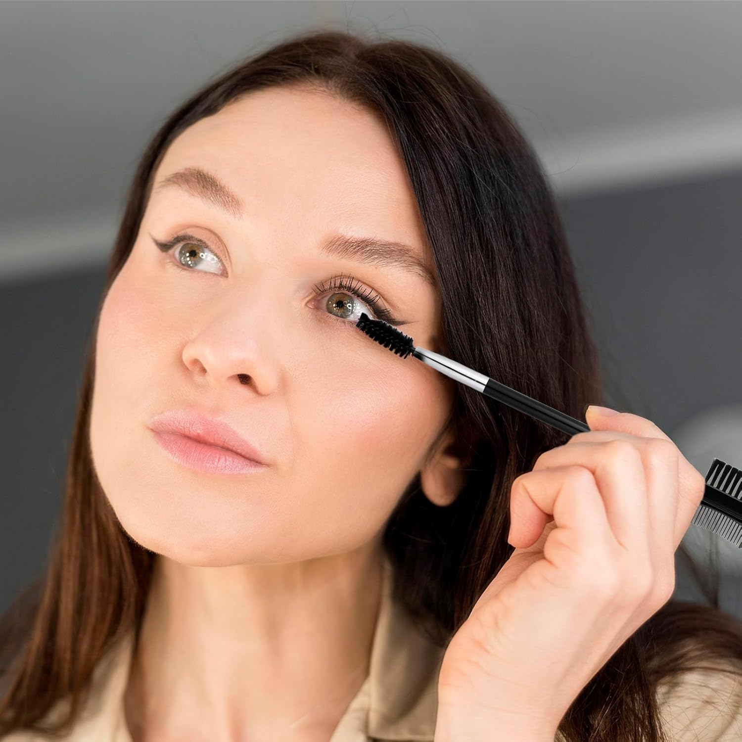 3PCS Eyelash Comb Lash Separator Lash Spoolie Mascara Applicator Definer Lashs Comb Eye Makeup Brushes for Combing Separating Lashes