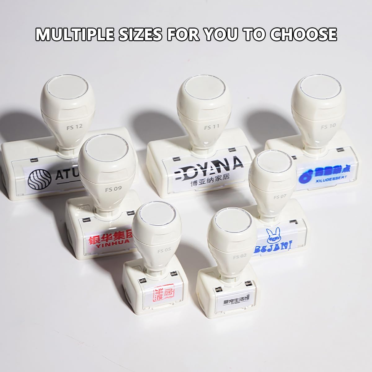 Custom Stamp,Multiple Sizes Custom Logo Stamp - Upload Your Own Image,Personalized Self-Inking Rubber Stamp - Use for Address Stamp,Teacher Stamps for Classroom -Easy Grading (30X50Mm) image number 3