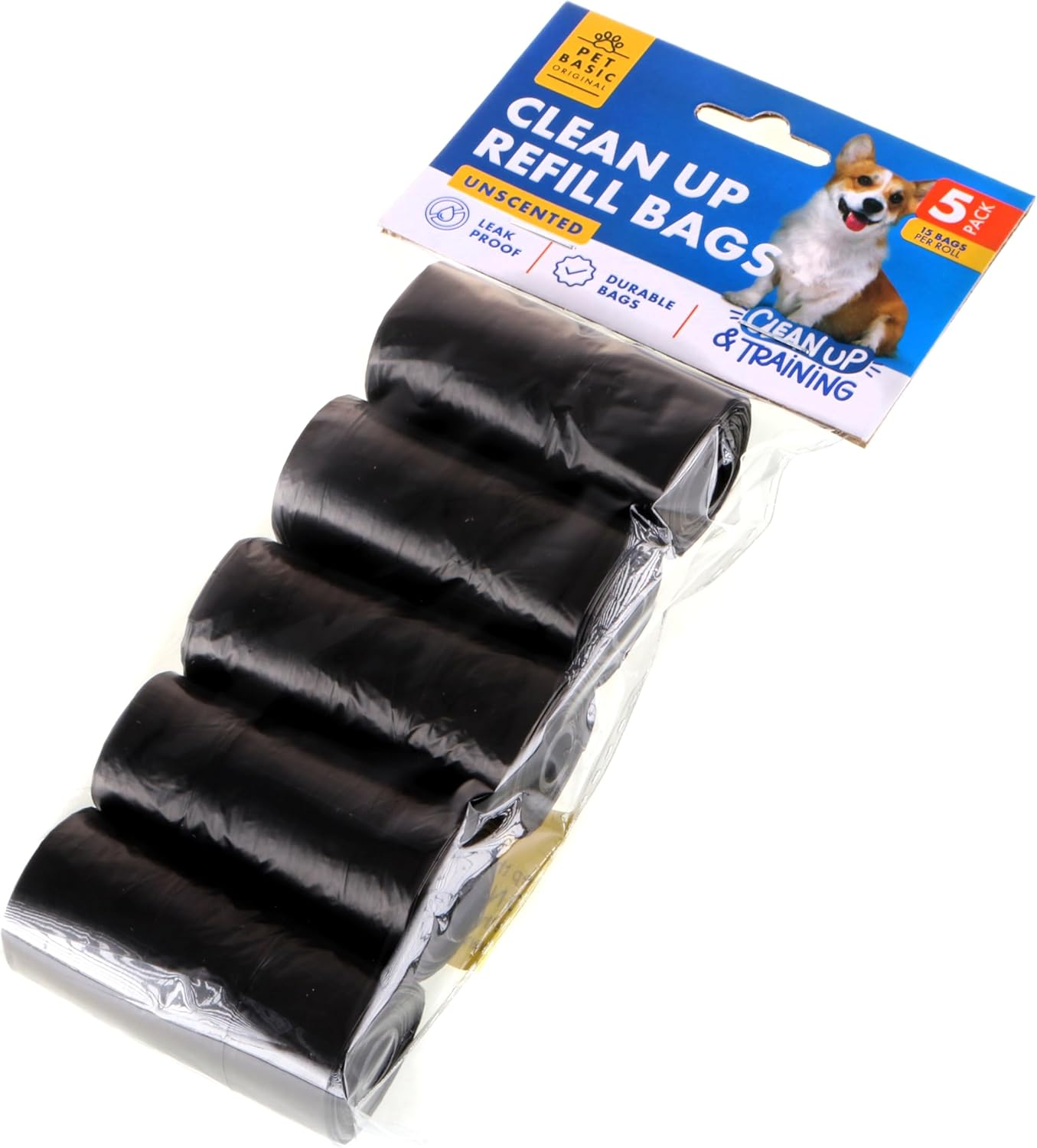 Pet Basic 300Pce(20Rolls*15Pcs) Pet/Dog Waste Refill Bags Leak Proof Durable 13.5 X 32Cm image number 5