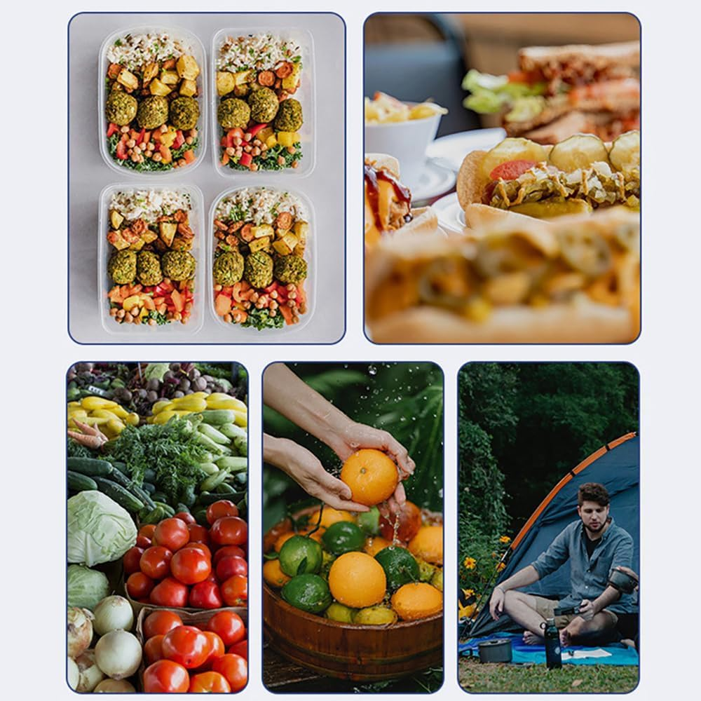 Tongke Reusable Lunch Bag, Insulated Lunch Box,Tough & Spacious Adults Cooler Bento Box (Gary) image number 1