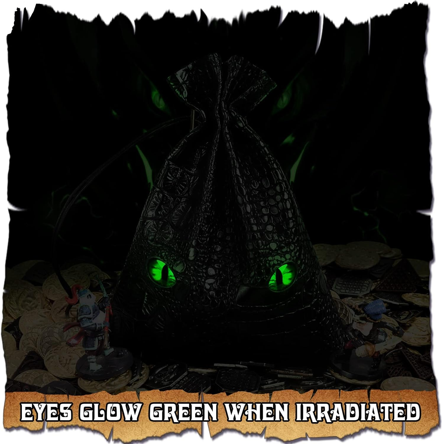 120PCS Metal, Silver & Copper DND Coins - DND Tokens & Accessories with PU Leather Bag - Fake Coins for Cosplay Board Game image number 4