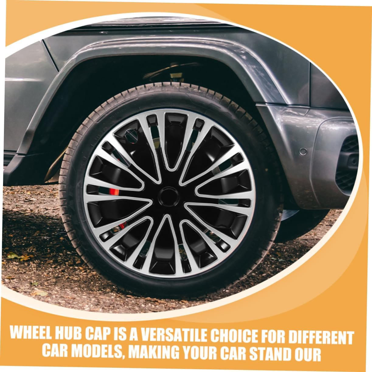 ABOOFAN 2Pcs Decorative Hubcap Car Hubcap Automotive Wheel Hub Cover Decoration for Spare Wheel Cover Car Decoration Accessories image number 5