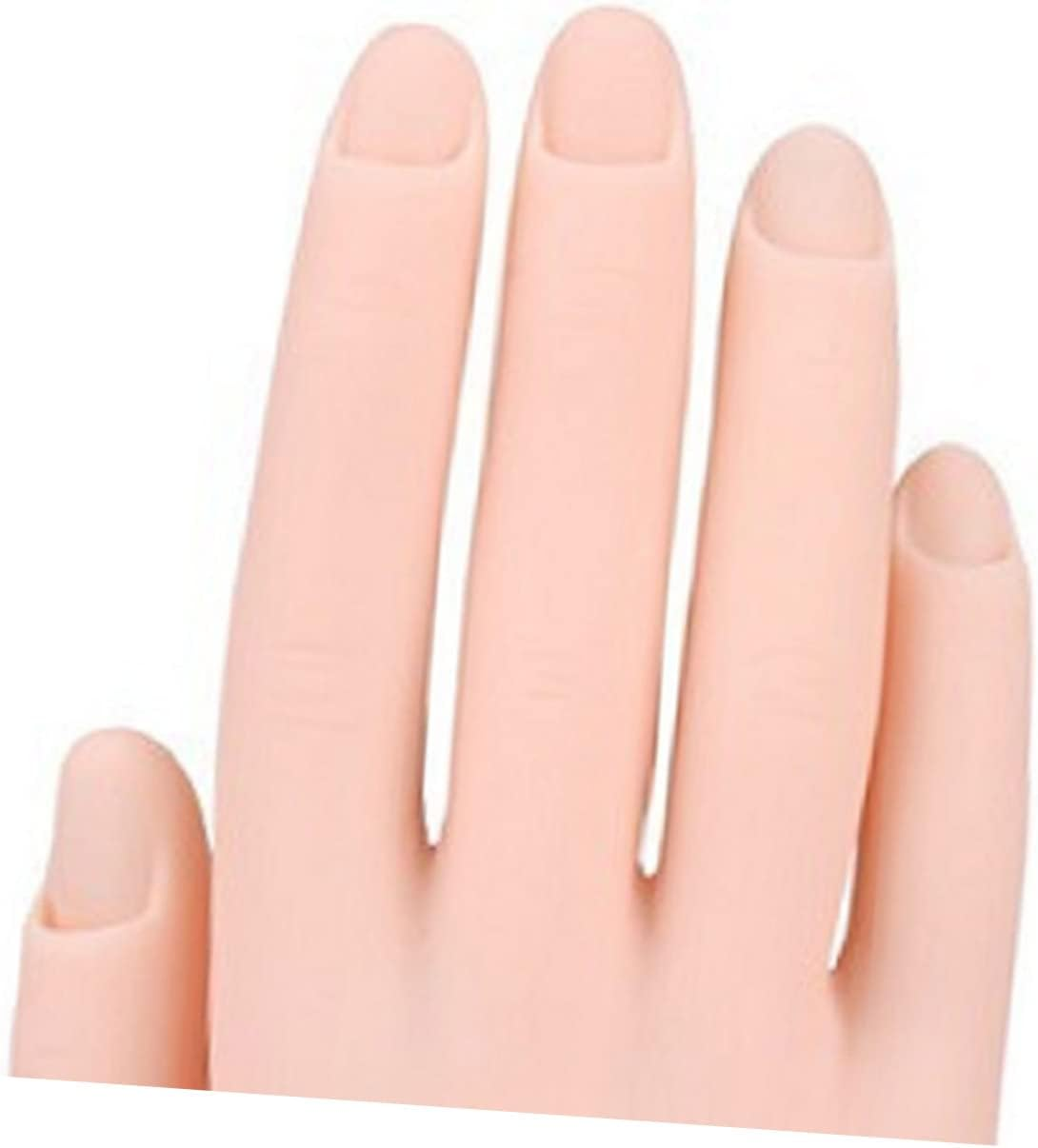 KAILIKETIY Realistic Nail Art Practice Hand Model Reusable Manicure Training Tool image number 1