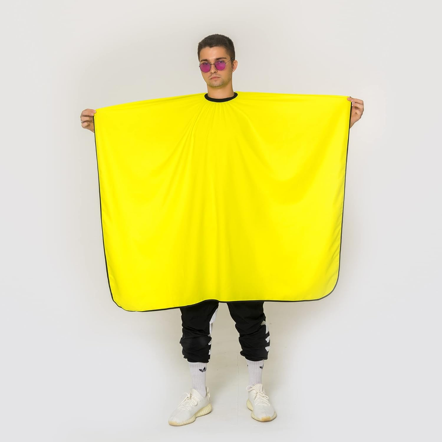 Hairdressing Cape, Original Barbermood Barber Cape, Neon, Professional Hair Design Cape, Hairstyling Accessories, Cutting Cape, Adult Cape, Hairdressing Supplies, Hair Cutting Cape, Black, 138 Cm X158