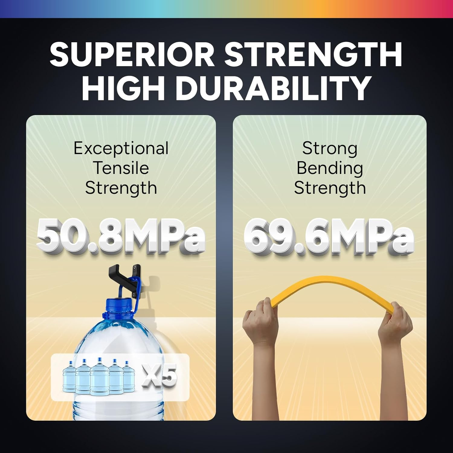 OVERTURE PETG Filament 1.75Mm, Strong & Durable PETG 3D Printer Filament, High Impact Resistance, Low Shrinkage, 1Kg Spool (2.2Lbs), Cardboard Spool, Dimensional Accuracy &plusmn;0.02Mm (Starry Blue) image number 6