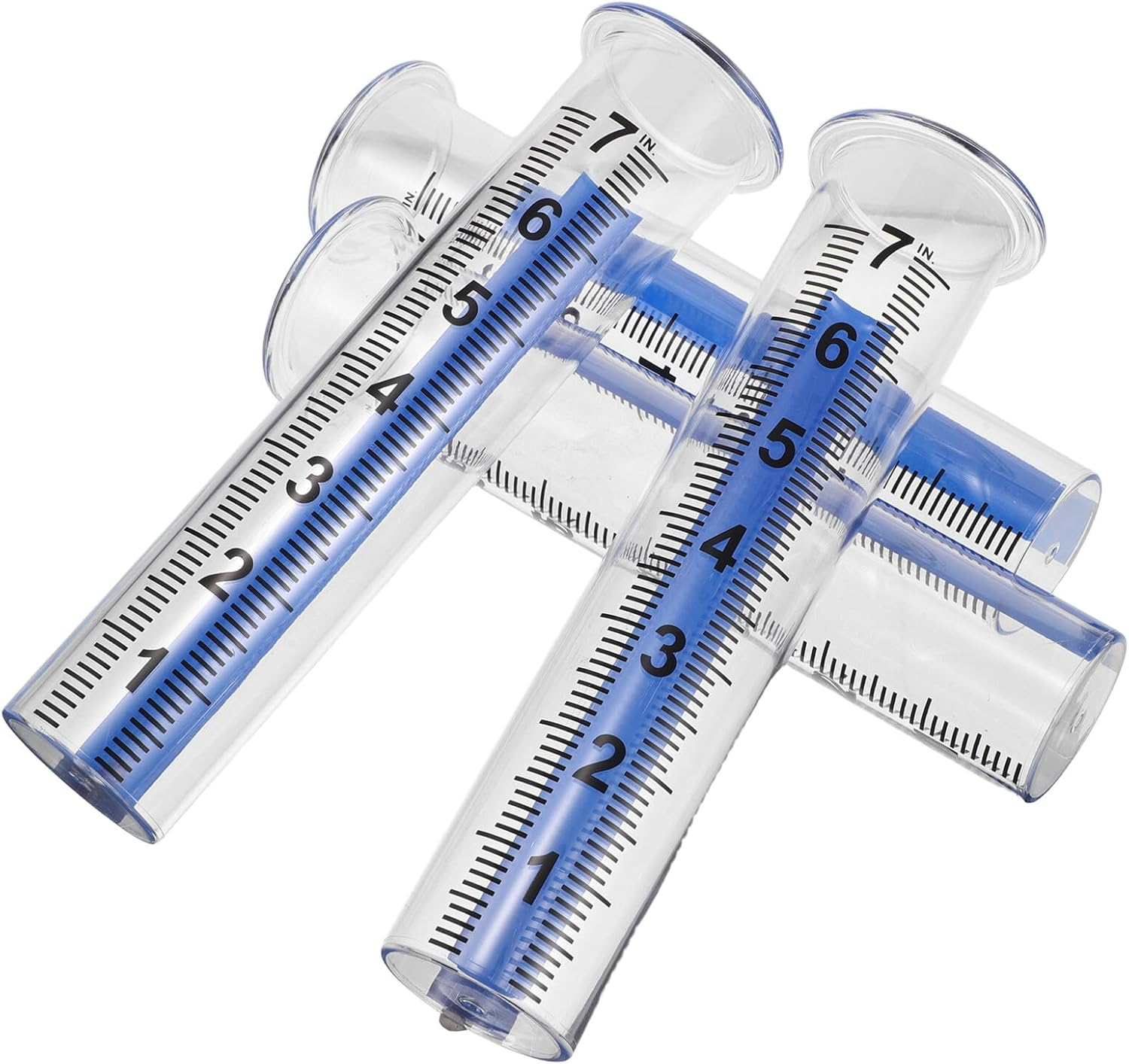 4PCS Transparent Rain Tube Replacement for Outdoor Rain Gauge Accurate Water Measurement for Lawn Garden Landscape Farm Irrigation Tube for Scientific and Educational Use