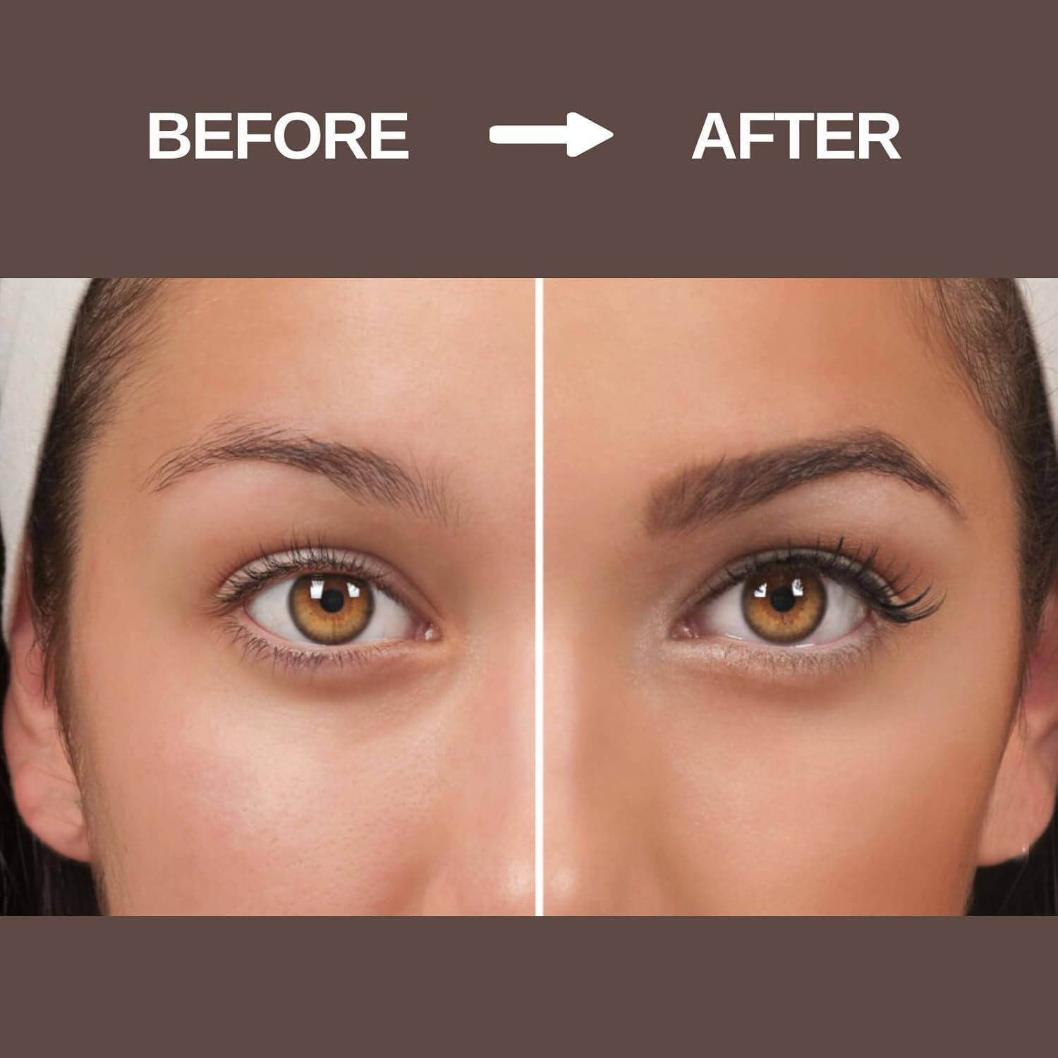 Instant Lash & Brow Set, Natural Bushy Eyebrow Makeup Kit, Long Lasting Spot Coloring 100% Gray Converge DIY Hair Dying for Salon Home Use - 7Ml (Dark Brown, M) - Dark Brown image number 6