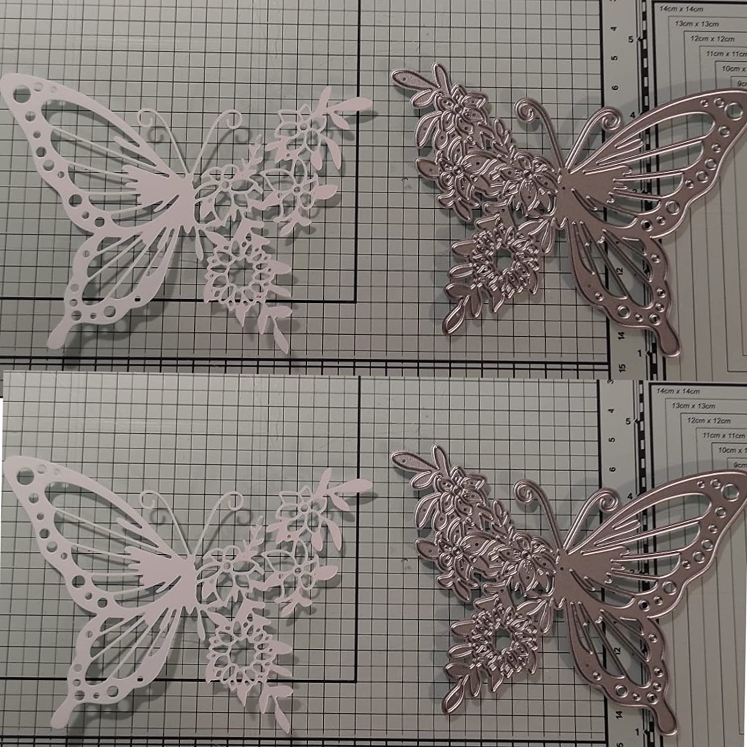 Animal Butterfly Flower Metal Die Cuts,Spring Buttrefly Flowre Leaf Cutting Dies Cut Stencils DIY Scrapbooking Decorative Embossing Paper Scrapbooking Card Making image number 1