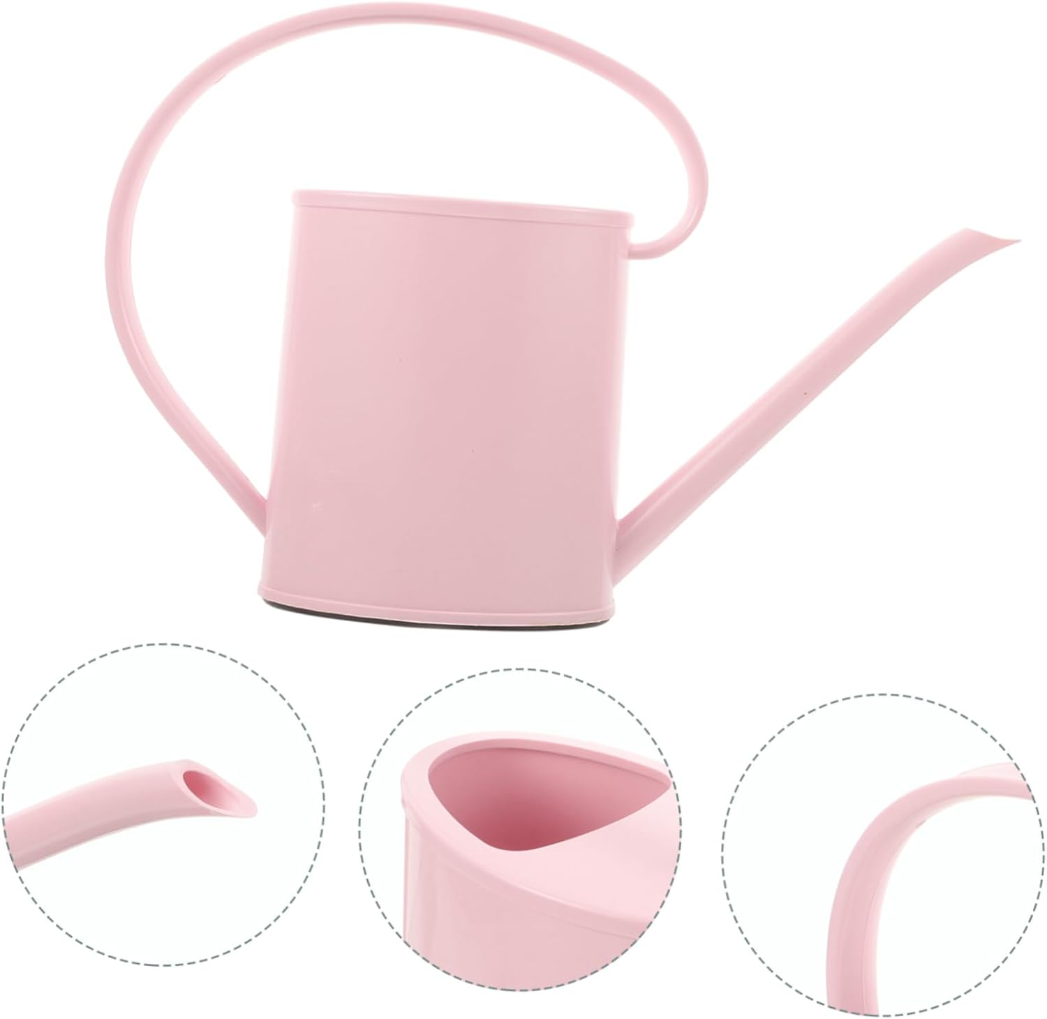 1.2L Watering Can Long Spout Pink Gardening Watering Kettle for Indoor Outdoor Plants Garden Supply image number 6