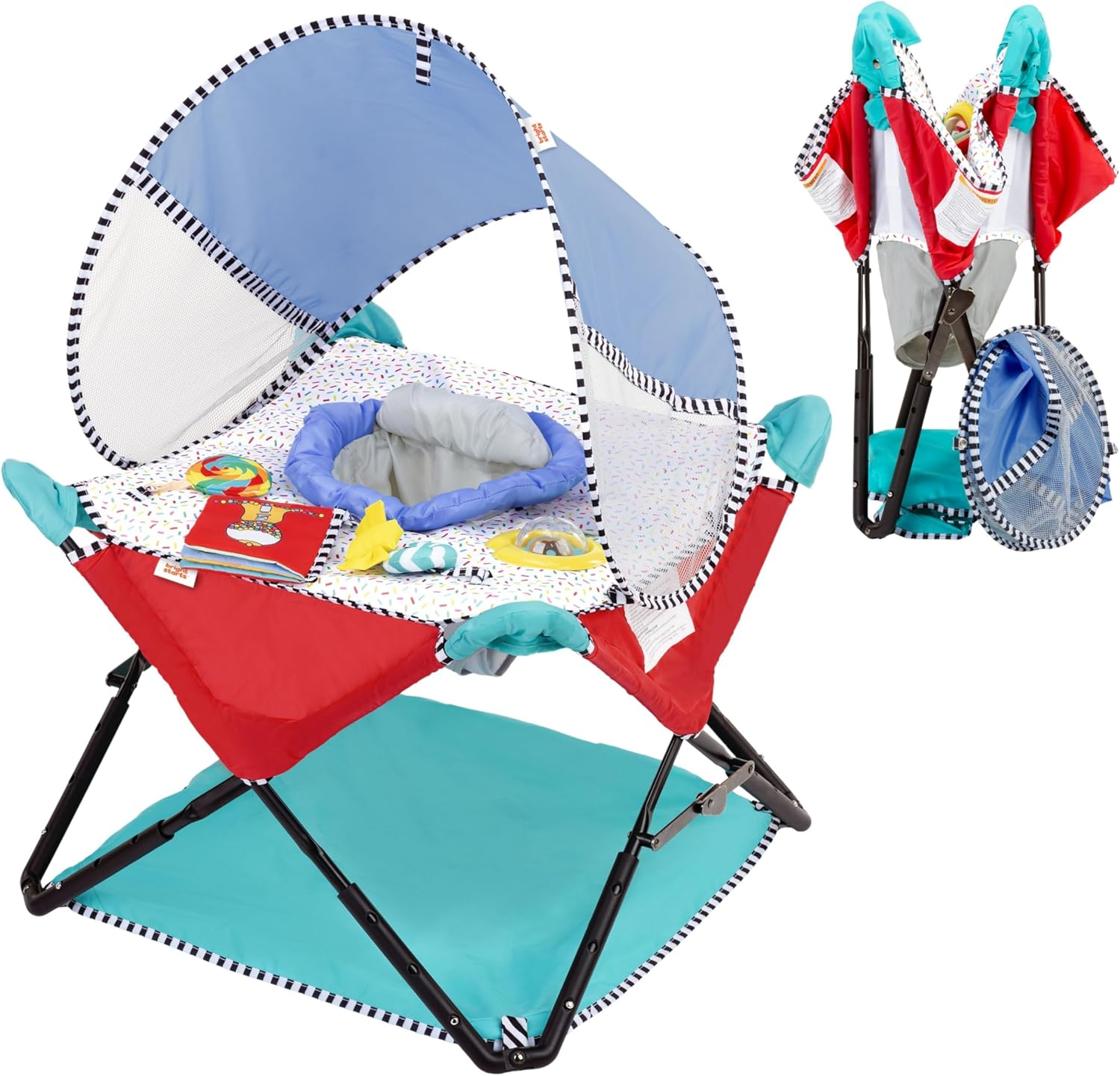 Disney Baby Finding Nemo Pop 'N Jump Foldable Activity Center by Bright Starts, Indoor/Outdoor, Unisex, 6 Months+