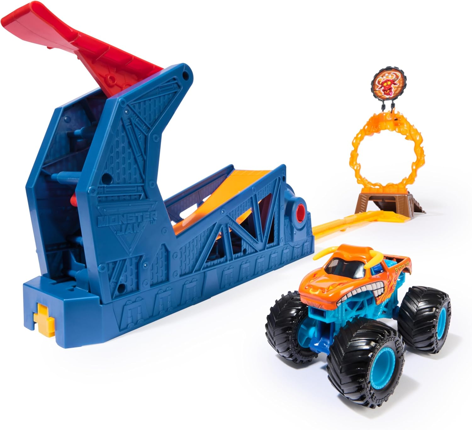 Monster Jam El Toro Loco Long Jump Playset with Exclusive Monster Truck (Walmart Exclusive) image number 6