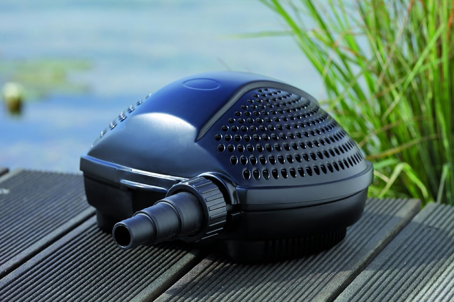 Pontec 50855 Pondomax Eco 5000 Filter and Stream Pump/Energy-Efficient Pump (60 W) for Streams/For Filter Feed, Black image number 1