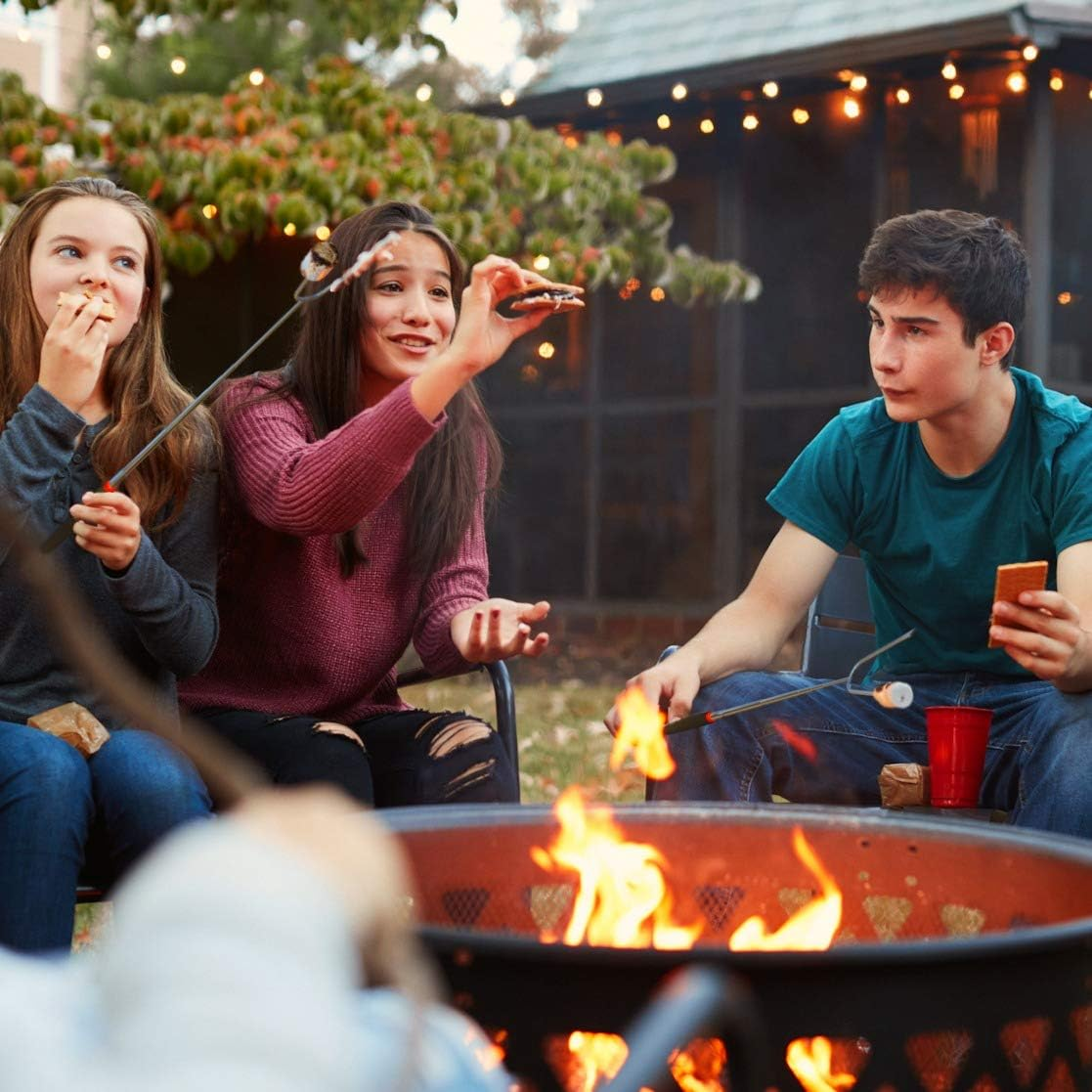 Marshmallow Roasting Sticks ? Set of 4 Telescoping Campfire Sticks - Protect Your Kids with the Best Insulated Holder ? Extendable Retractable and Collapsing ? Heavy Duty Metal Camping Equipment image number 5
