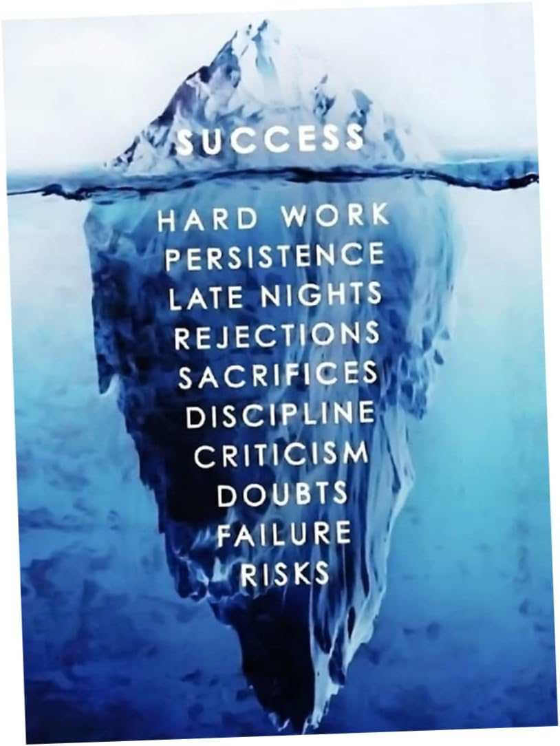 ULDIGI 1Pc Nordic Iceberg Landscape Decorative Wall Painting Frameless Nonwovens Art for Home Living Unique Wall Decor and Pictures Ornaments image number 5