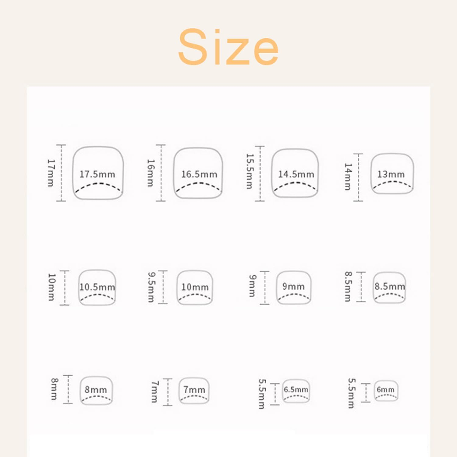 Mouyouglow Pack of 24 Fake Toenails, Toenails for Sticking, Short, Squared Pink Gold French Artificial Toe Nails, Full Cover Foot Press on Nails with Glue, Artificial Toenails, AUB11