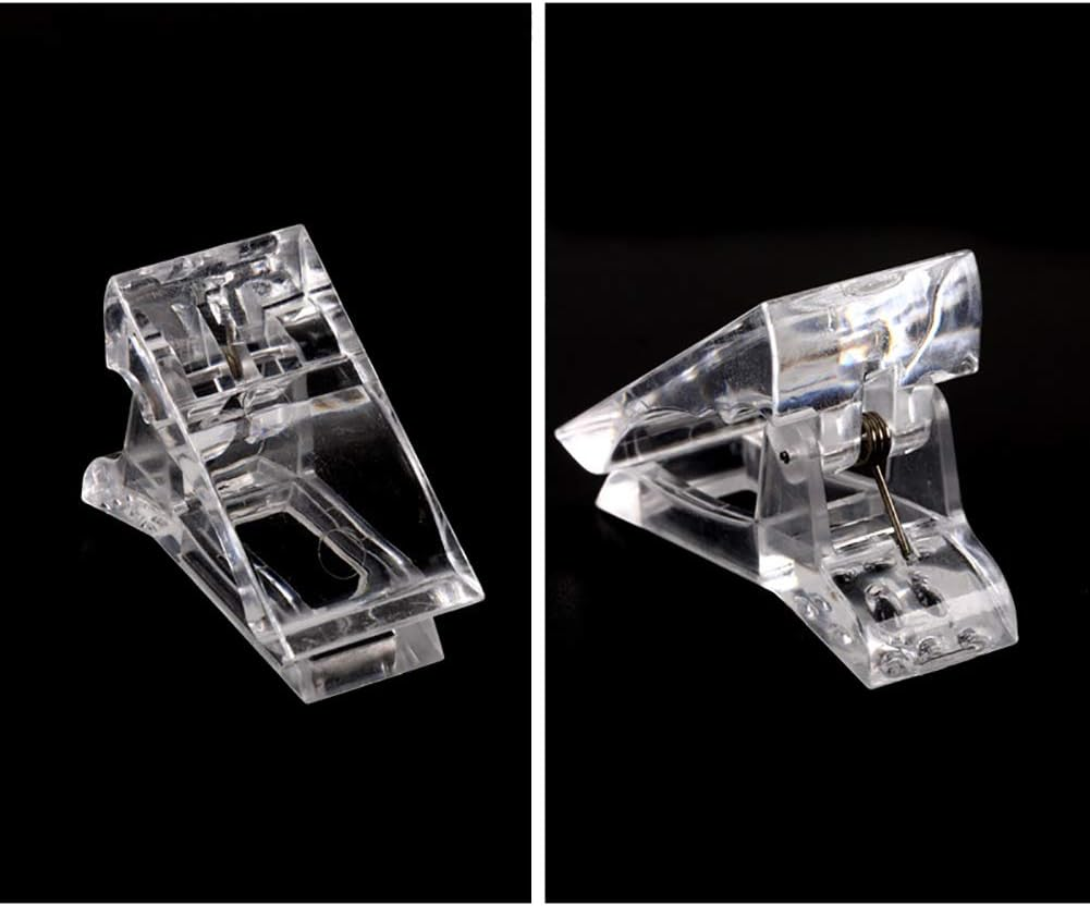 10 PCS Transparent Plastic Nail Tips Clip Finger Polygel Extension Kit Nail Arts Tool for Quick Building Polygel image number 3