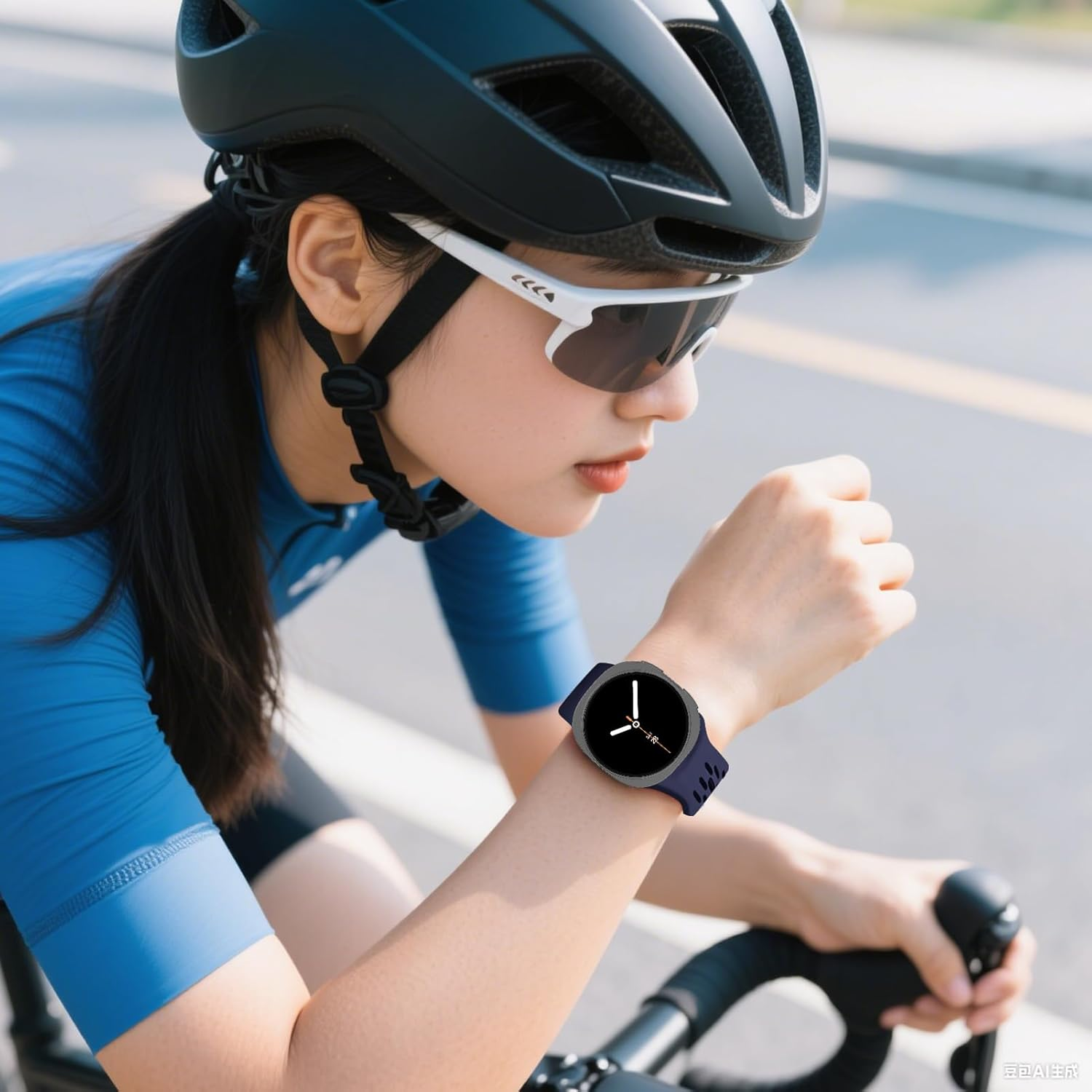 Breathable Silicone Straps Compatible with Samsung Galaxy Watch 8 Band 44Mm 40Mm,Soft Sport Replacement Strap for Samsung Galaxy Watch 8 Classic Band 46Mm Men Women - 02-Starlight image number 5